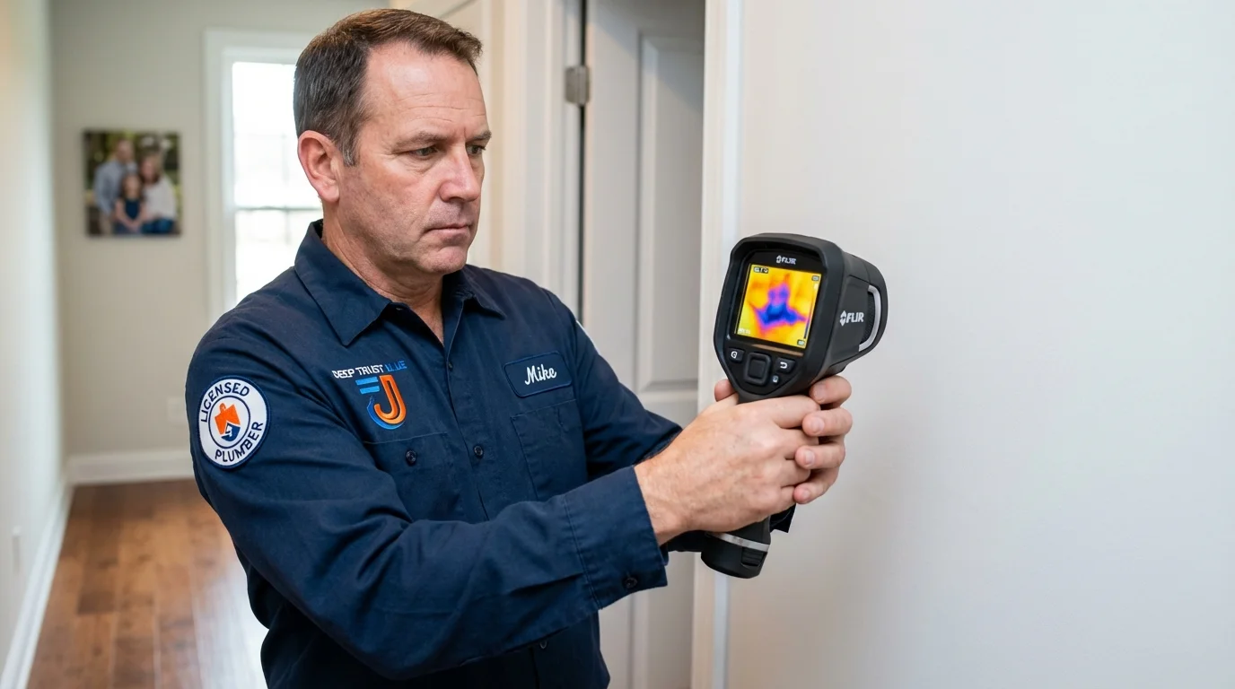 Thermal imaging leak detection by Johns Plumbing LLC in Grantsburg